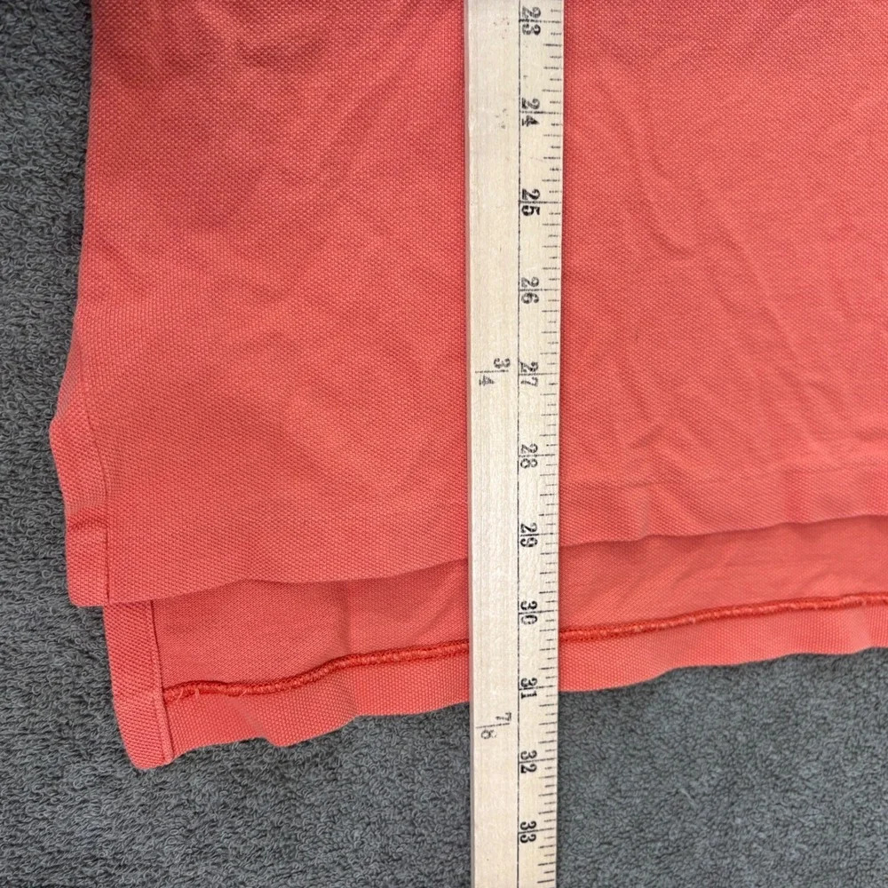 Polo Ralph Lauren Polo Shirt Mens M Orange Short Sleeve Pique Cotton Classic Fit